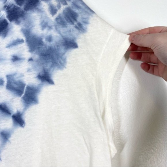 FREE PEOPLE Tie Dye Sharkbite Hem Tee Top Small - Picture 3 of 6